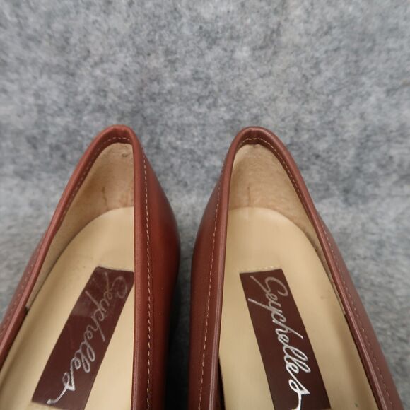 Seychelles Shoes Womens 7 Loafer Pump Classic Fashion Career Leather Brown Joana - Picture 4 of 14